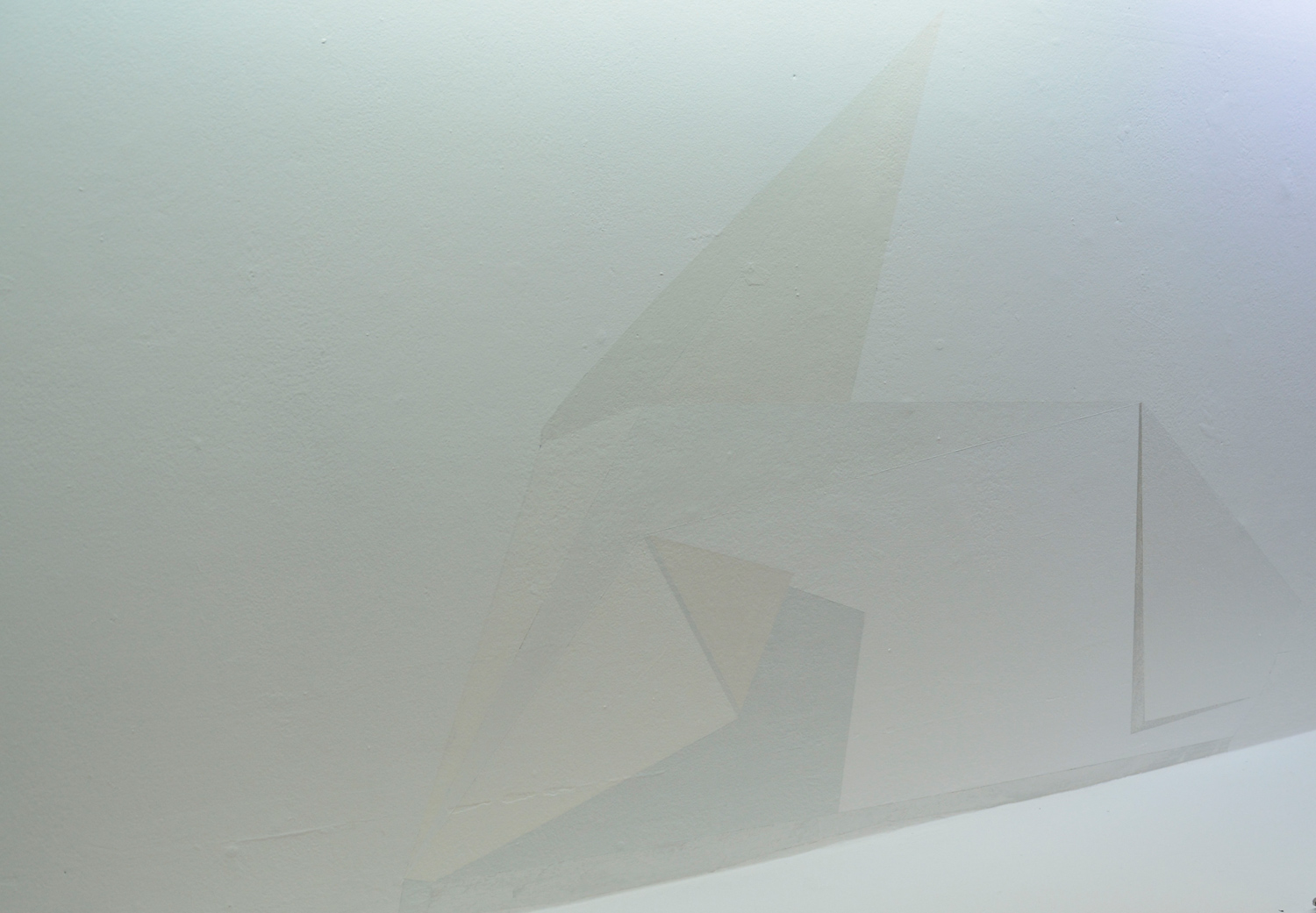 Surface event #11. 2014. Oil, acrylic and wax on wall. Dimensions variable.