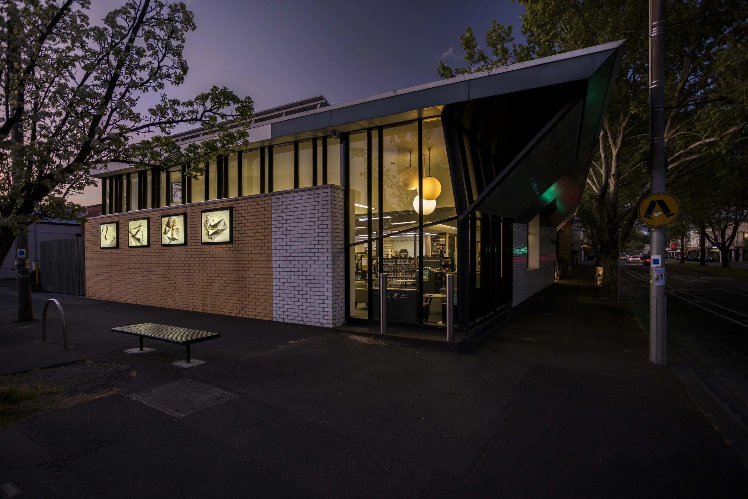 'Quotient Set' Carlton Library Lightboxes, City of Yarra 