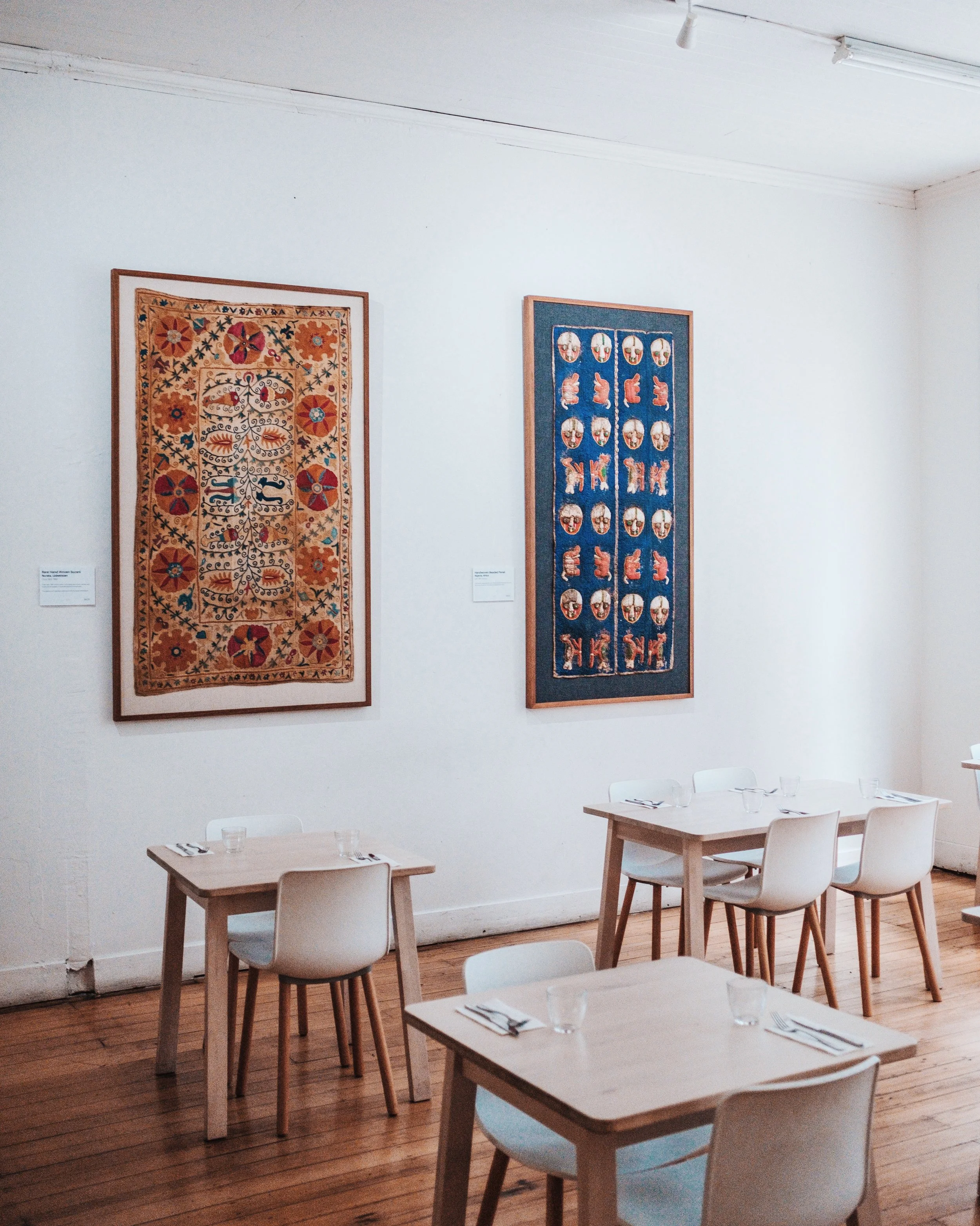  Collaboration between The Antique Guild (Wall Tapestry) &amp; Greenglass (French Food and Wine). 