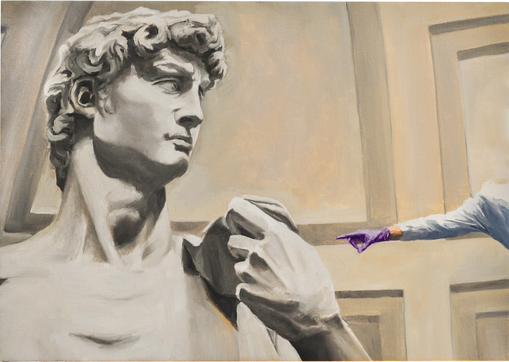 Purple Glove (David for Scale) (2020).