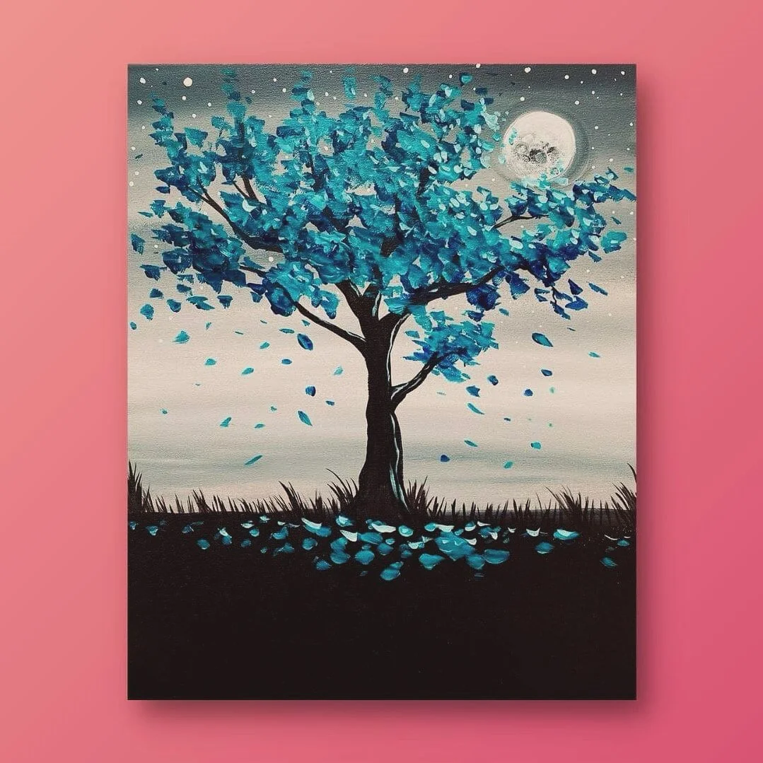 Paint & Sip Under the First Full Moon of the Year 🌕