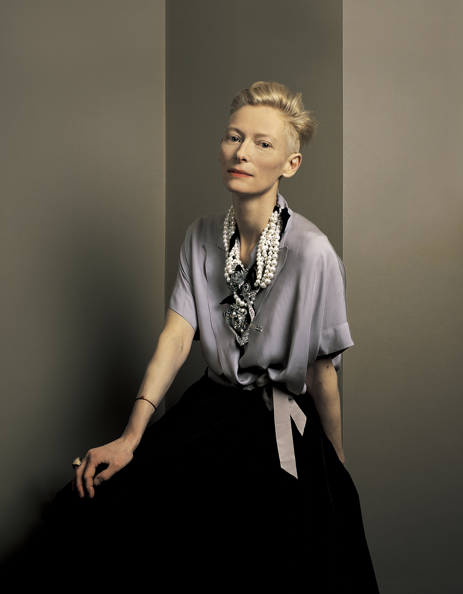 Tilda Swinton, Actress. Sight and Sound magazine. Portrait Anthony Oliver