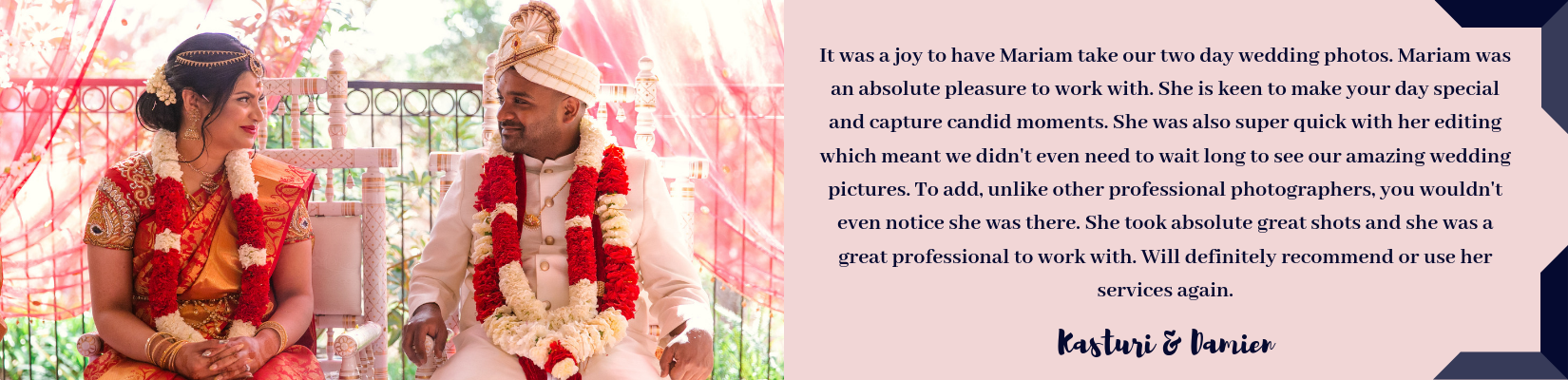 Photographed With Love - Wedding Photography Testimonials