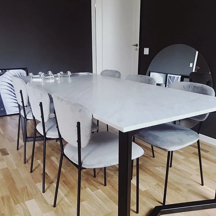 Vinkelgatan Matbord Marmor 4
