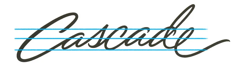 Lettering Credit for "Cascade" : Doyald Young