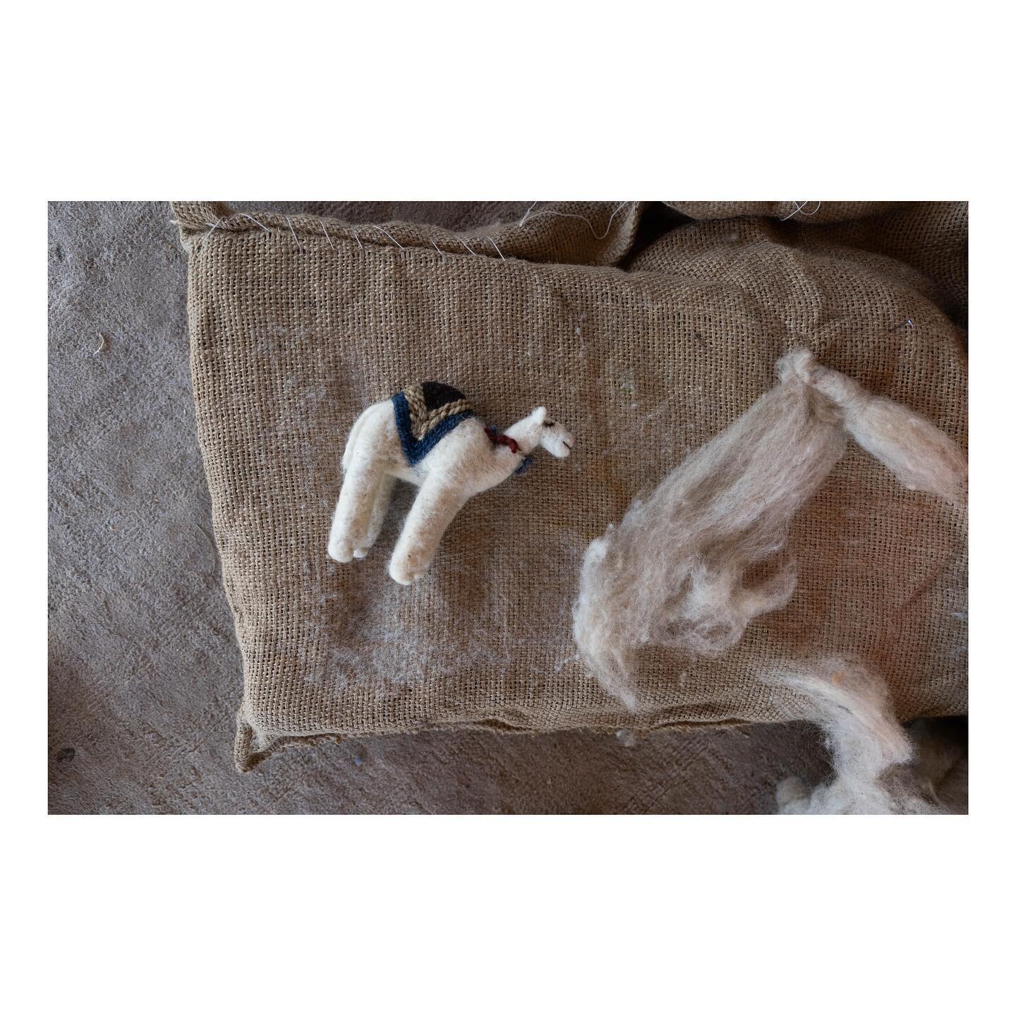 A peek at some of the adorable felted animals made by Bedouin women living in the West Bank. Living conditions are extremely harsh but their resilience to live off the land and find creative ways to make a bit of income is incredibly inspiring. Women