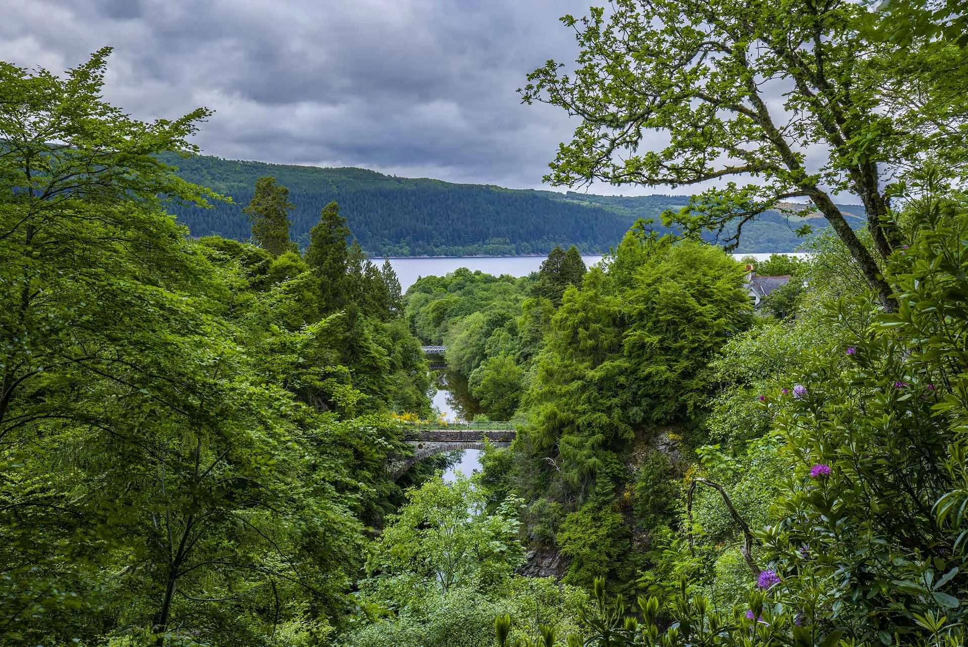 River Foyers flowing into Loch Ness