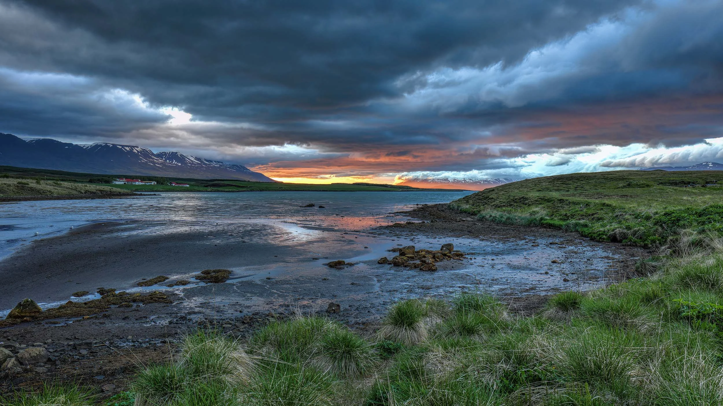 Eyjafjörður in the Midnight Sun