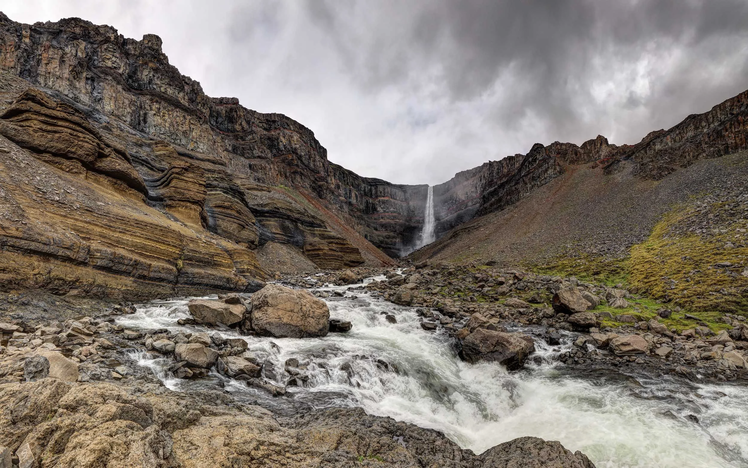 Hengifoss waterfall, East Iceland