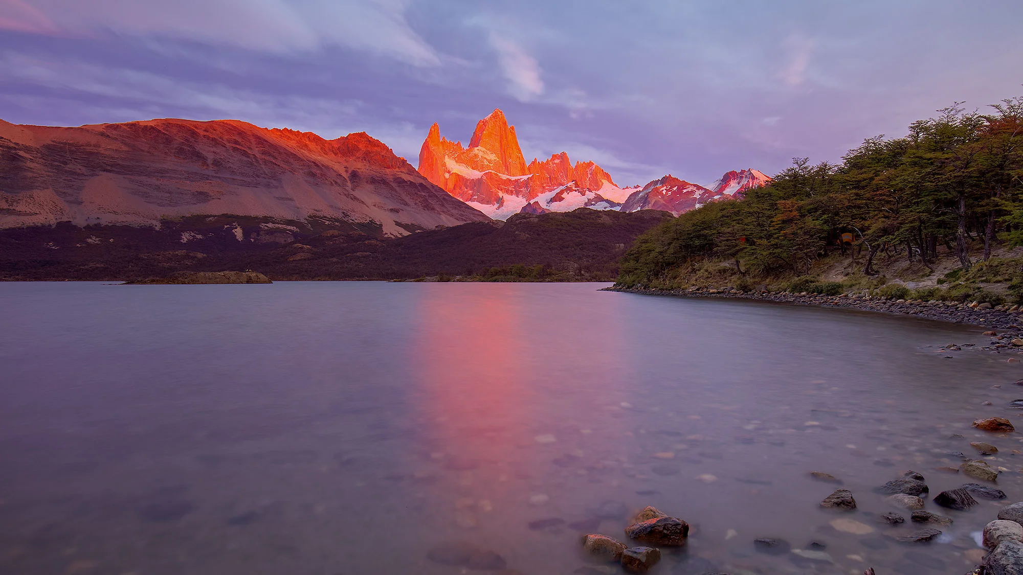 Laguna Capri sunrise on Cerro Fitz Roy