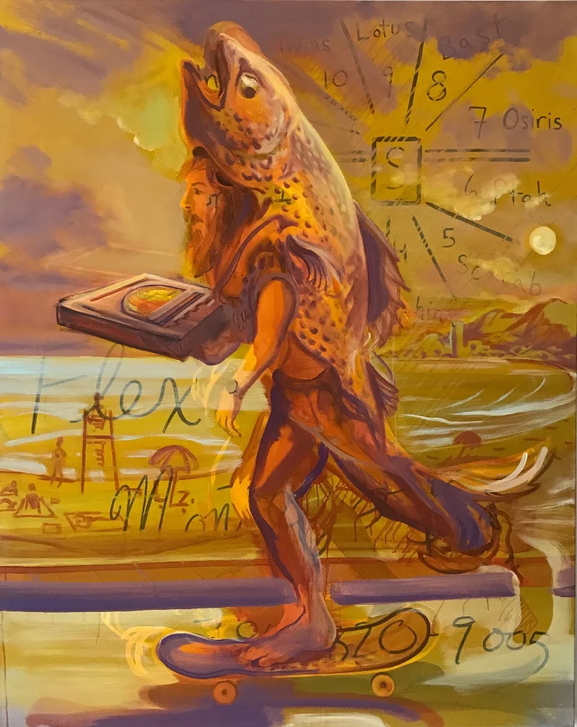 Andy Cross, " Body Reformed By Polotics" , Oil on canvas, 60 x 48 inches, 2015-17