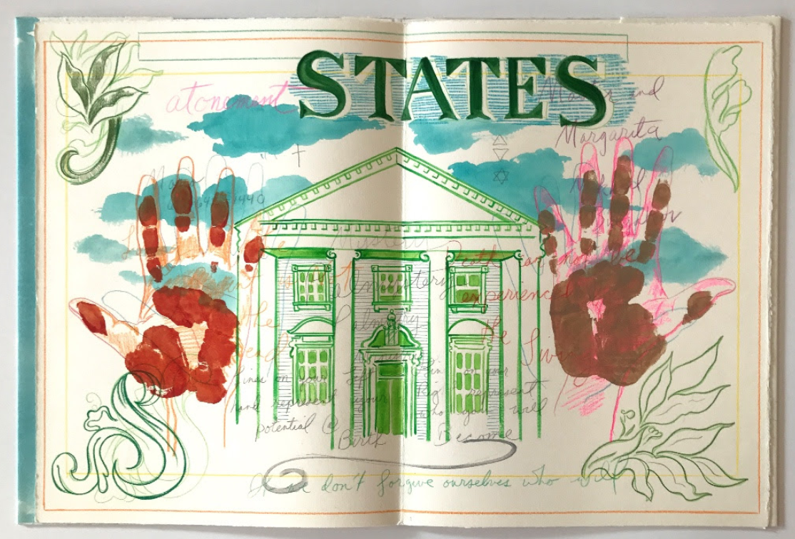 Andy Cross, "A Washington Ritual", limited edition of 8 -artist book, printed by Studio Varroni / Eos Libri d’Artista