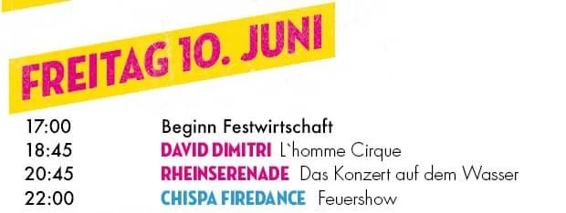 Rheinserenade am Inselfest Rheinau