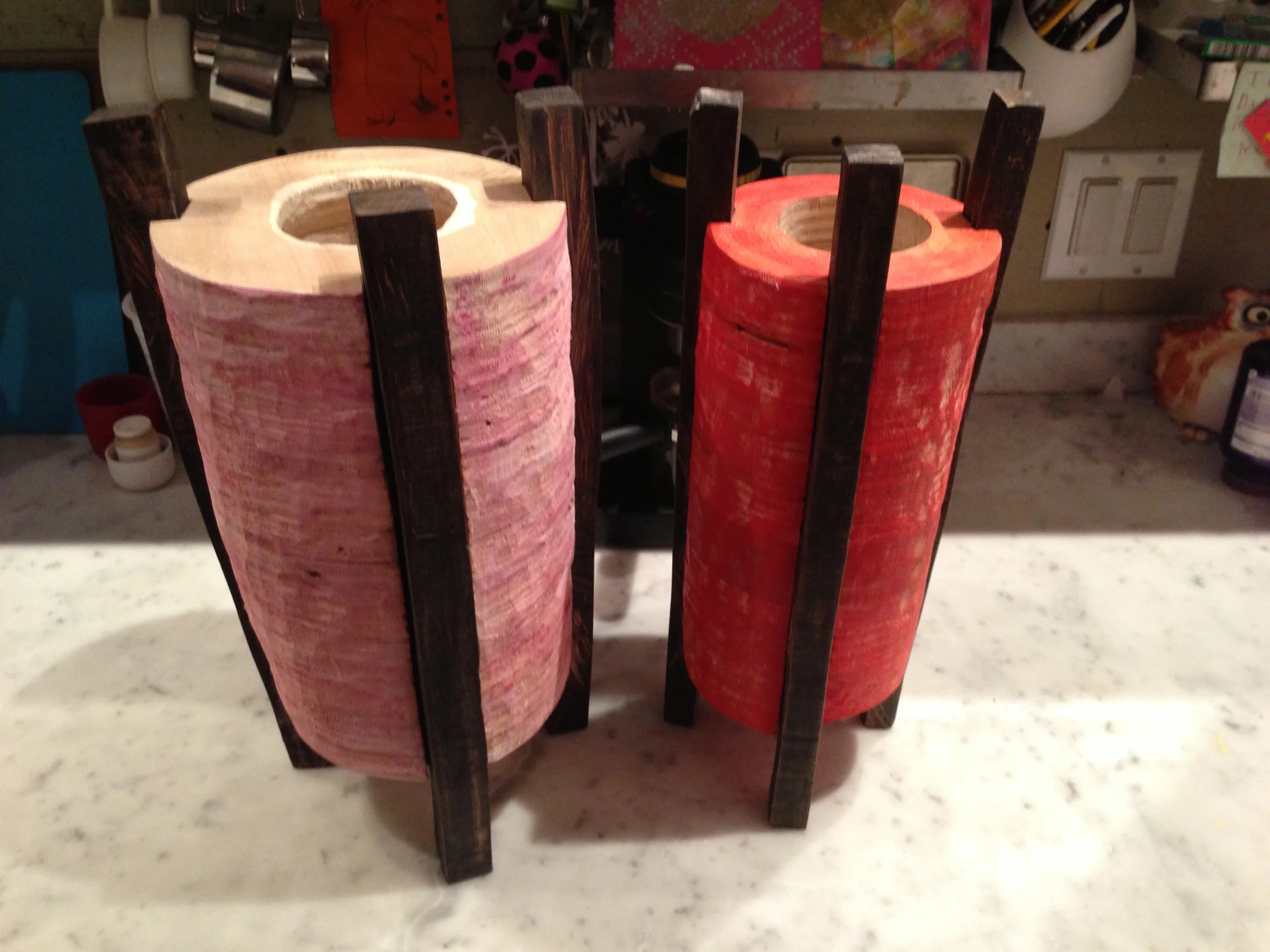 Pink and Red urn 2013