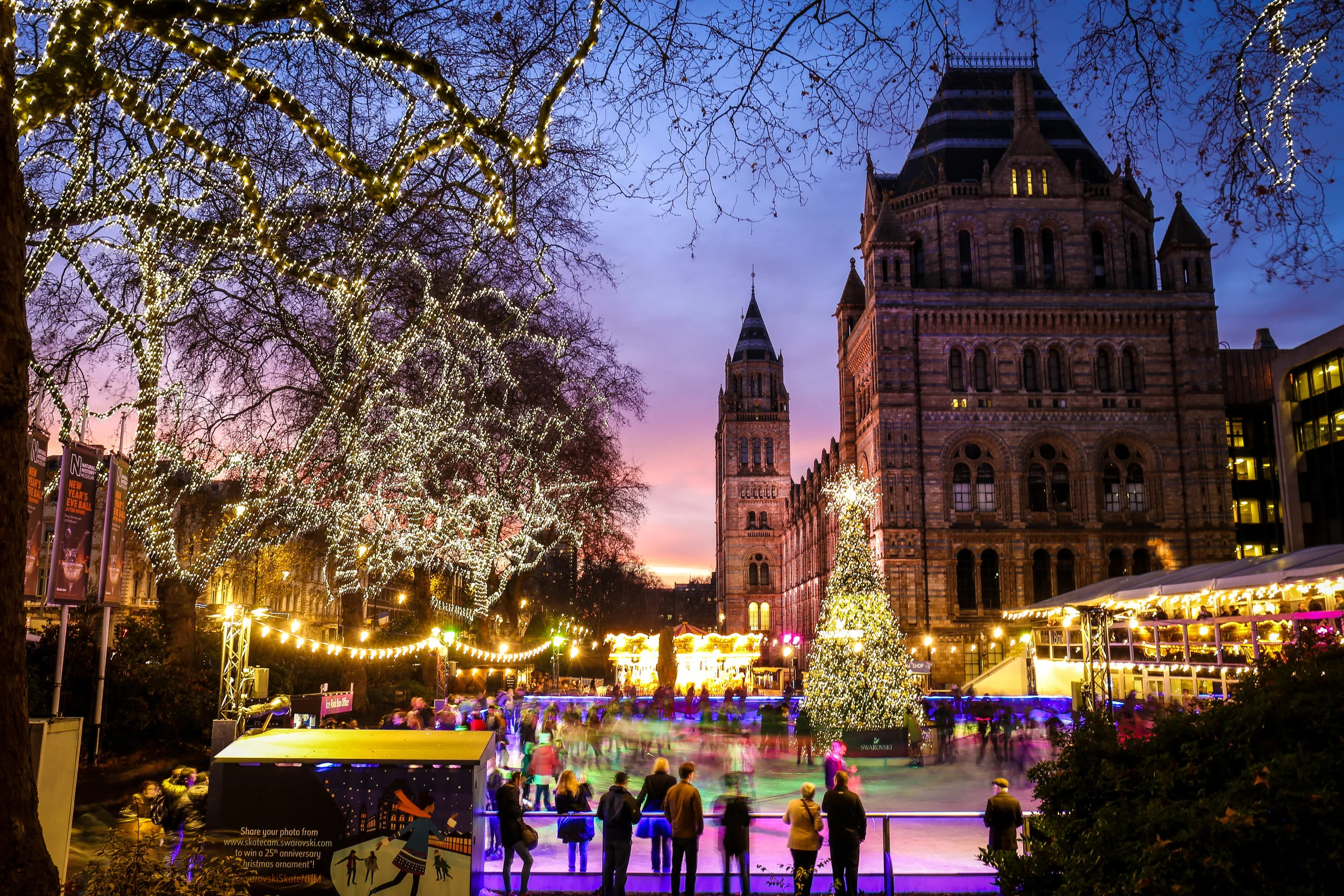 Christmas under the lights London UK