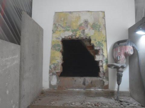 We opened up and enlarged the existing chimney breast.
