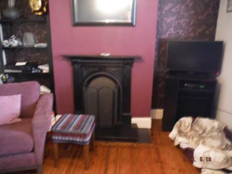 Existing open fireplace