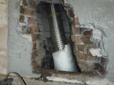 We relined the chimney with a flexible flue