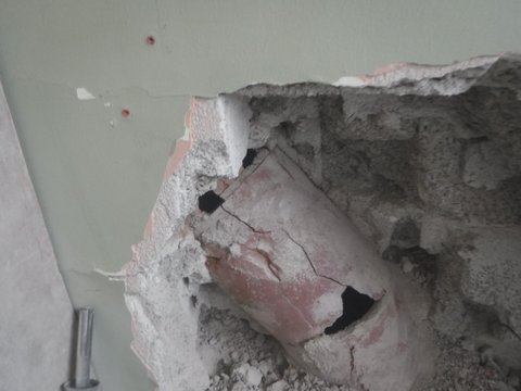 Cracked flue