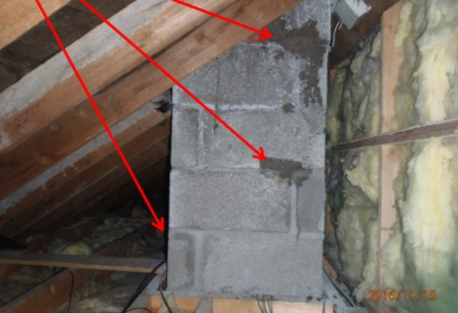 Existing open joints pointed