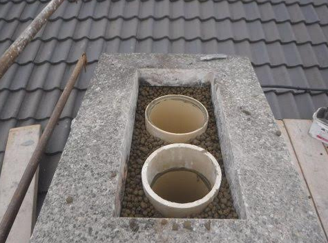 Flues and insulation medium complete