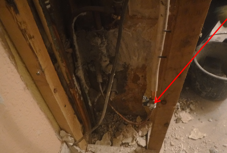 Isolation valve concealed