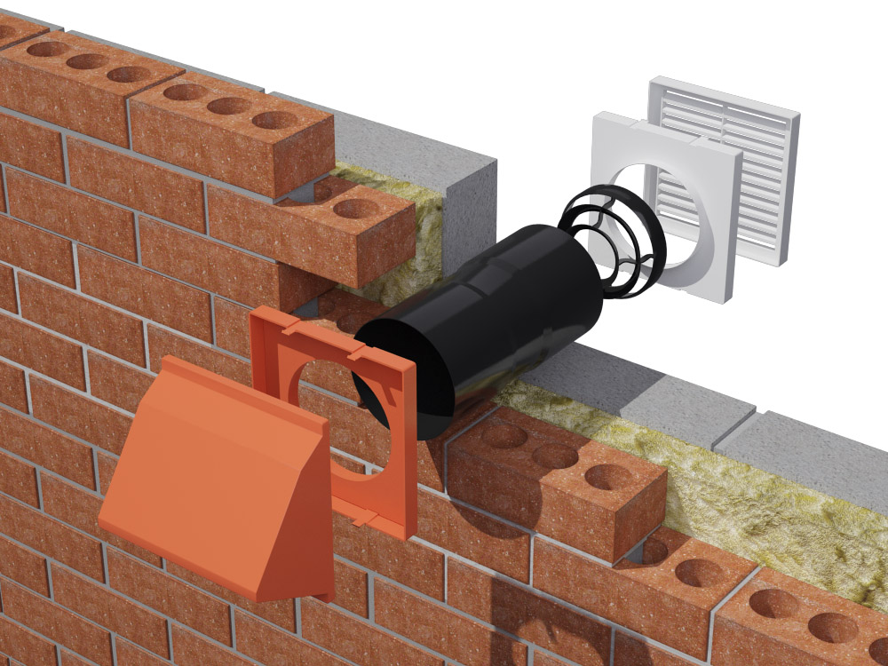 Action-chimneys-wall vent installation
