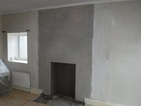 Internal plaster completed