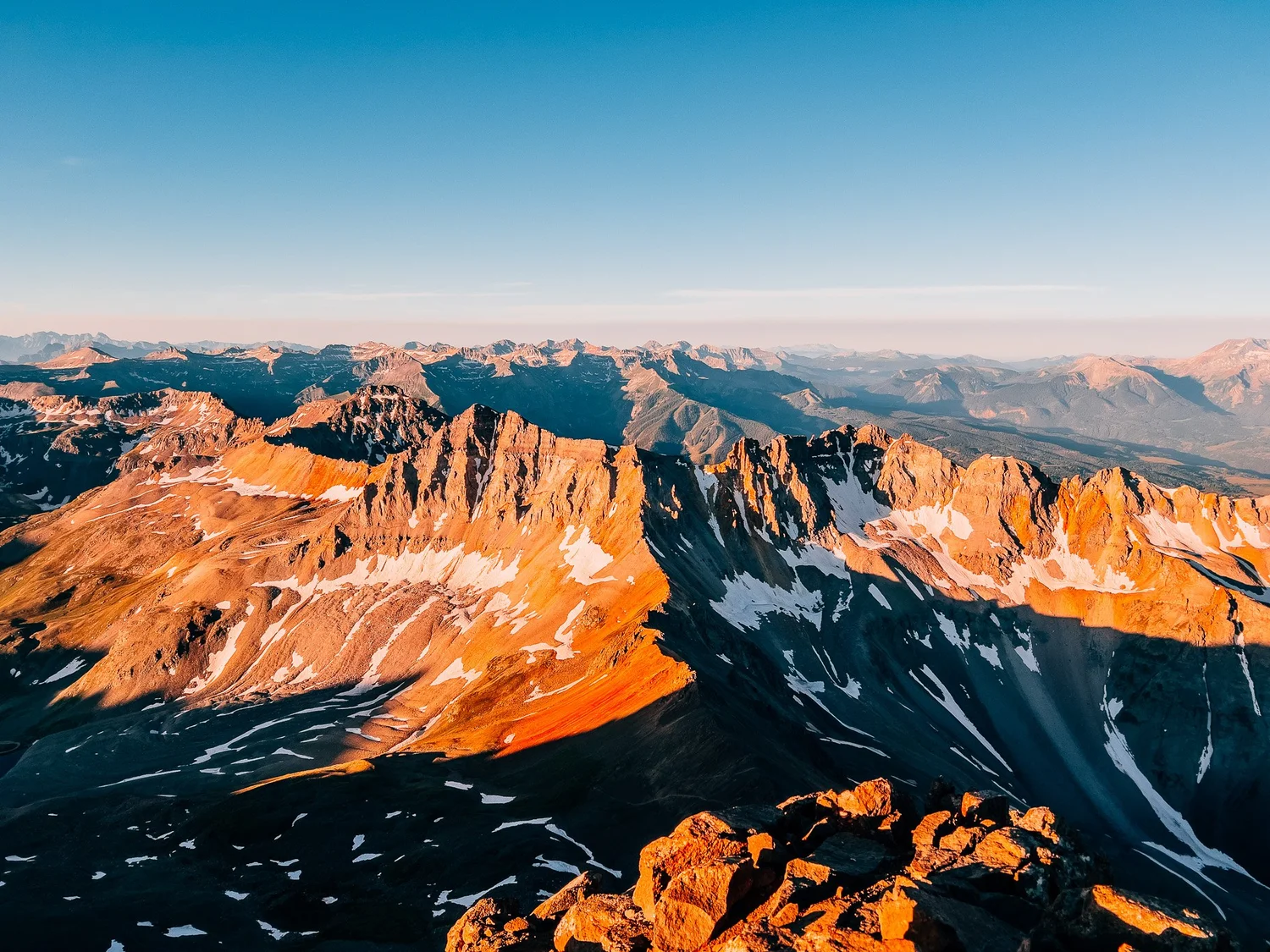 360-degree view of the San Juans from the summit of Mount Sneffels
