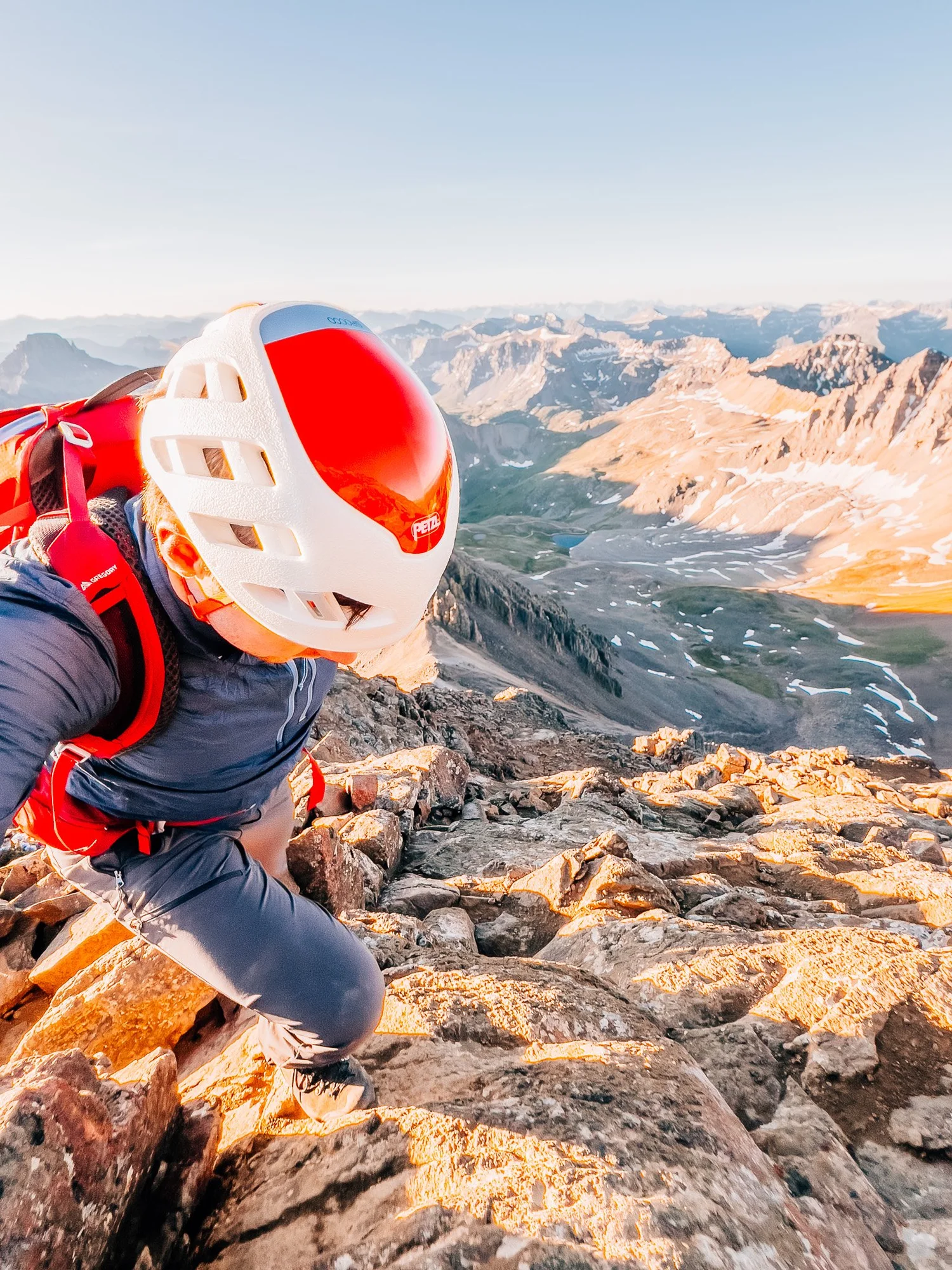 Sunrise summit views from Mount Sneffels