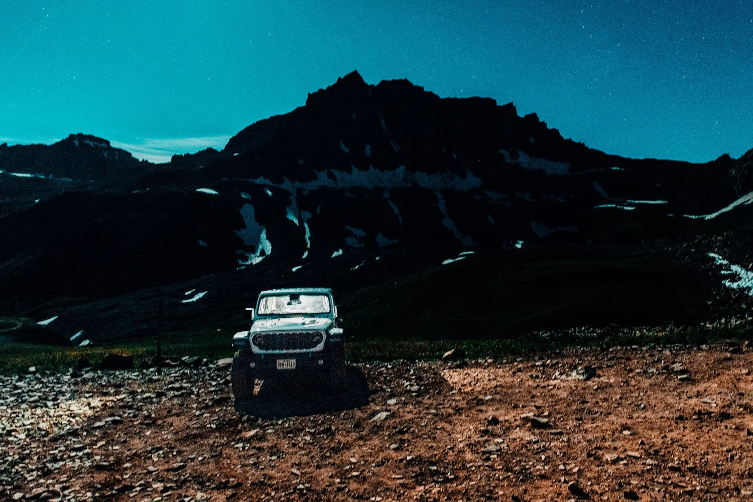 Pre-dawn in the mountains before the Mount Sneffels hike