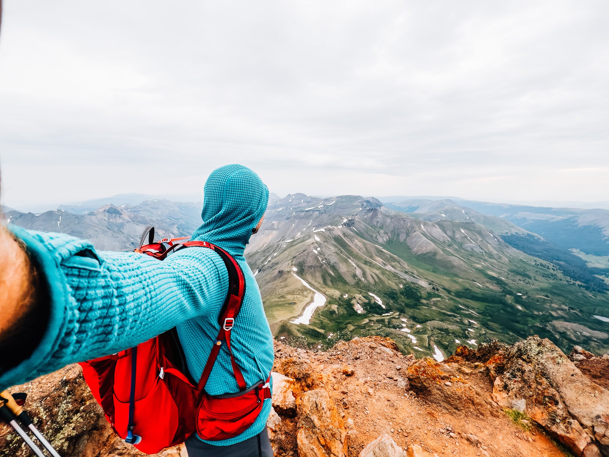 Summit selfie on Uncompahgre Peak