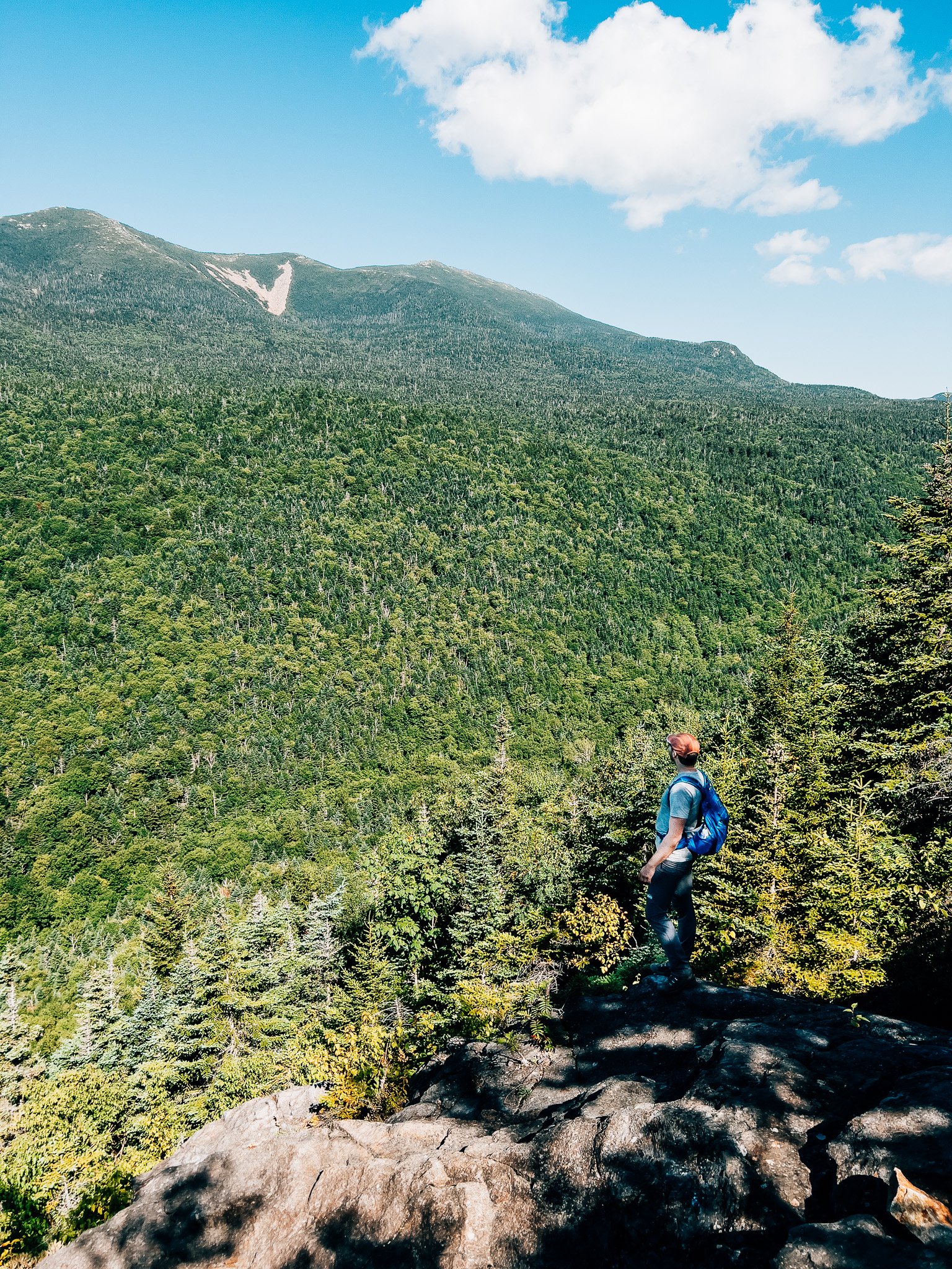 Views toward Franconia Ridge from the slide