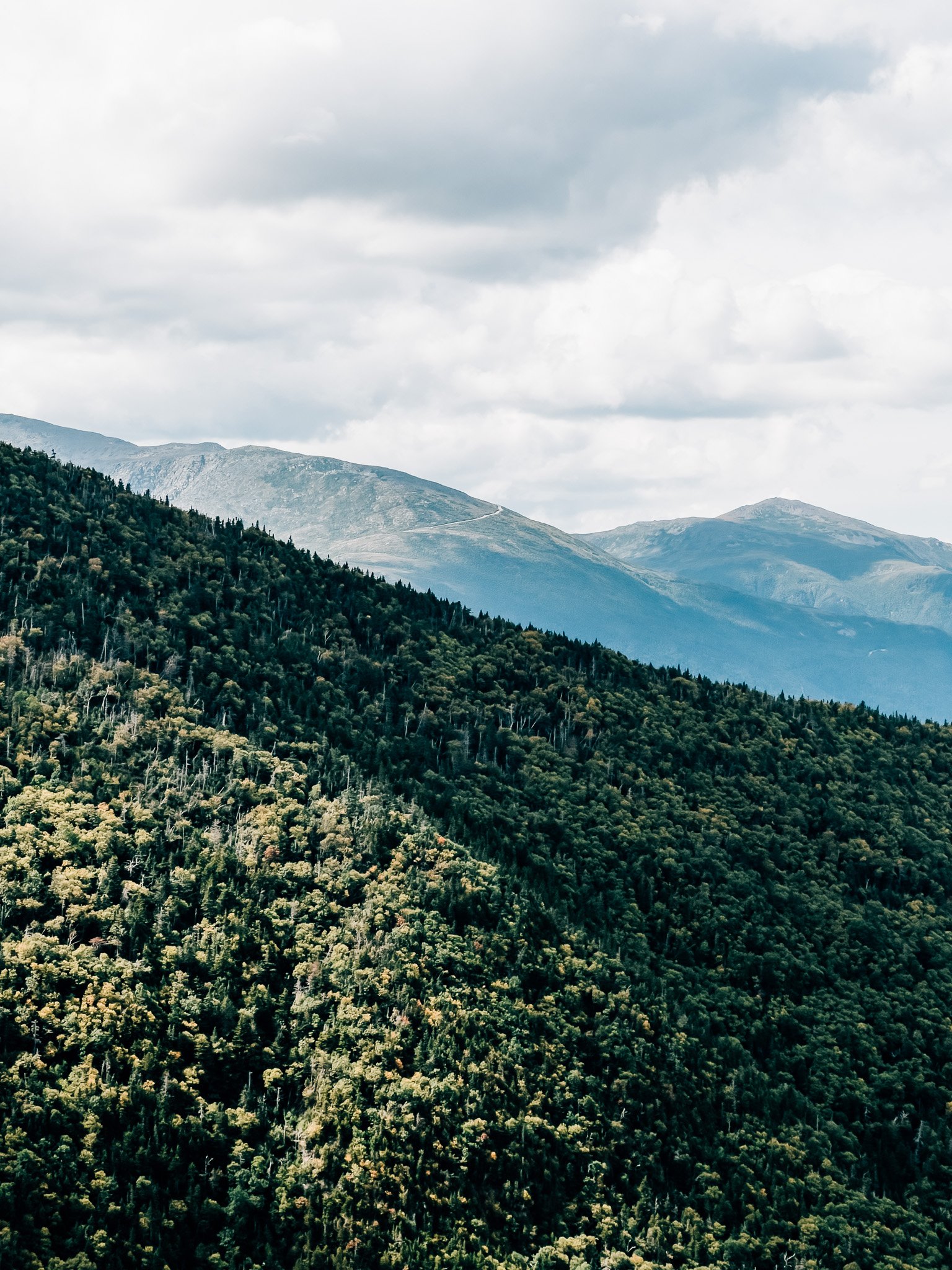 Mount Washington and the southern Presidentials from the overlook