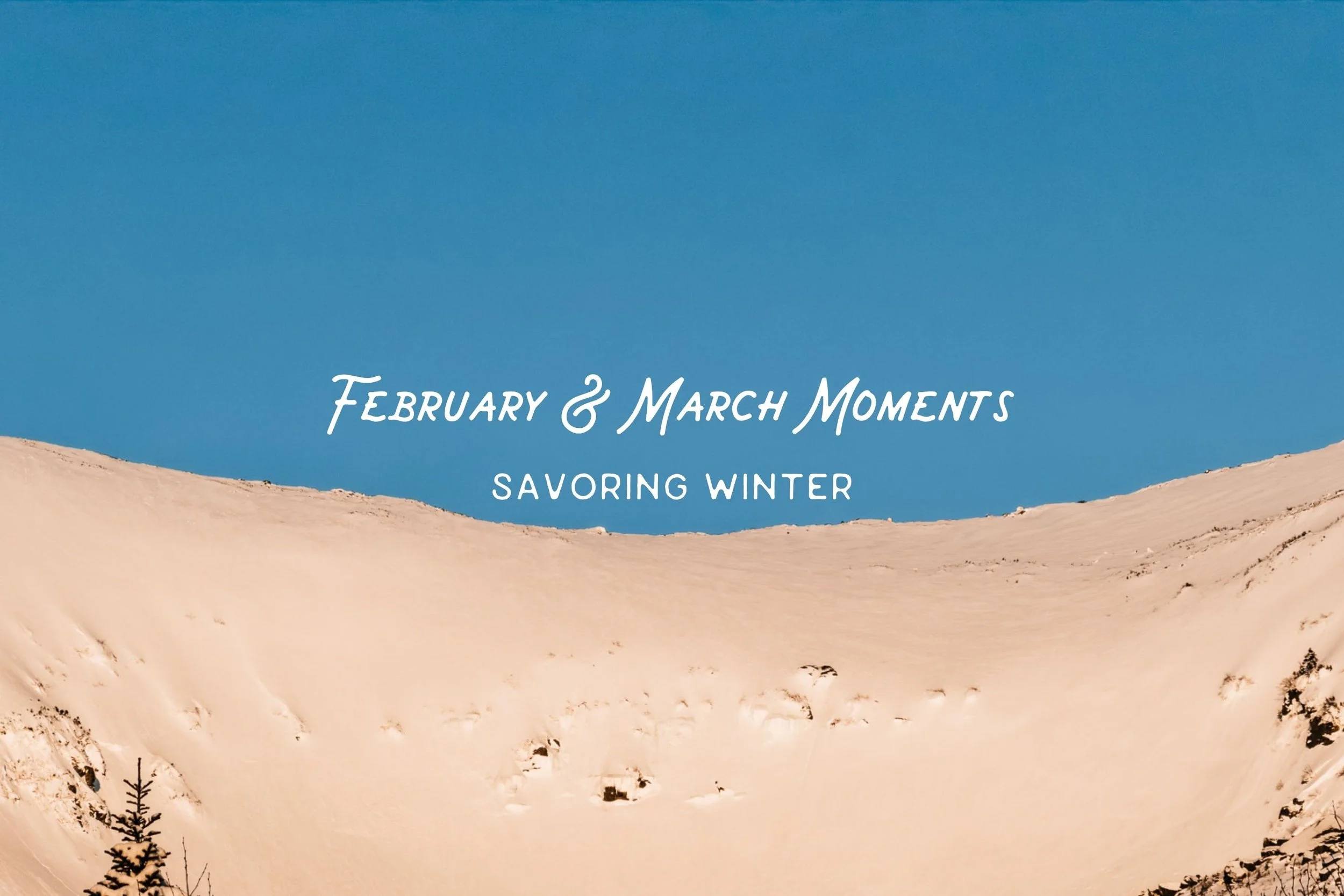 February &amp; March Moments — Savoring Winter