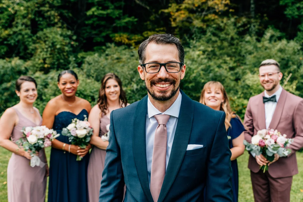 Outdoor wedding ceremony photography in New Hampshire — September 2023