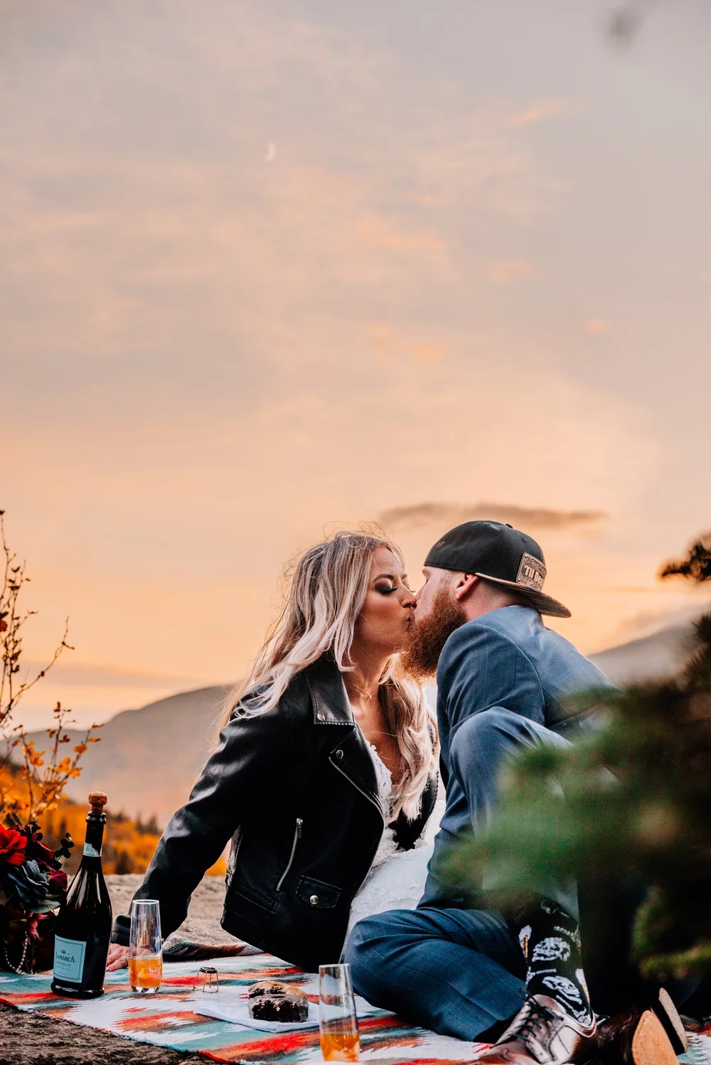 Fall engagement session in the White Mountains of New Hampshire
