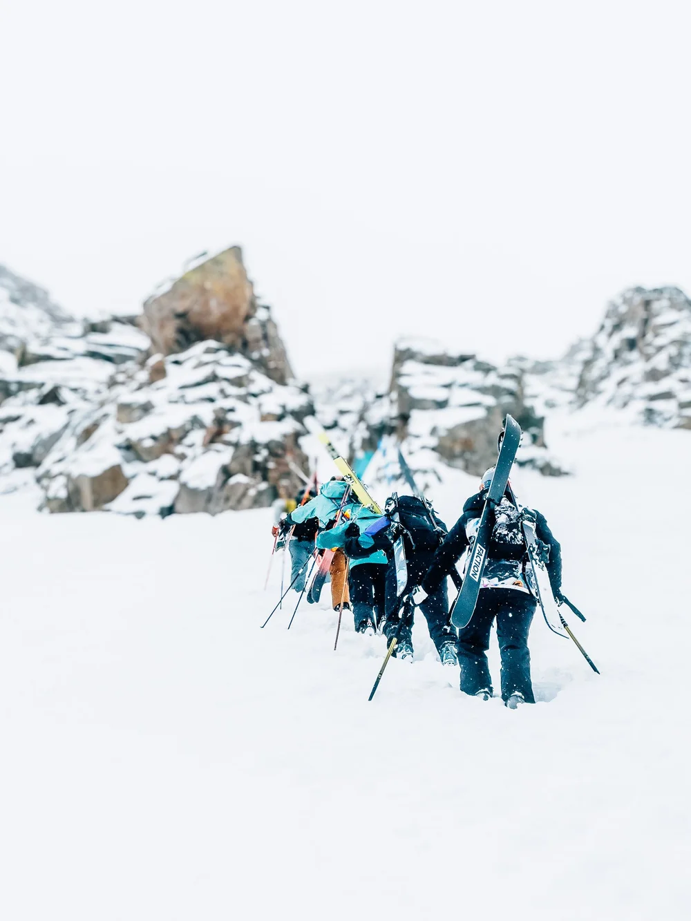 Outdoor adventure brand photography — athlete in natural mountain setting