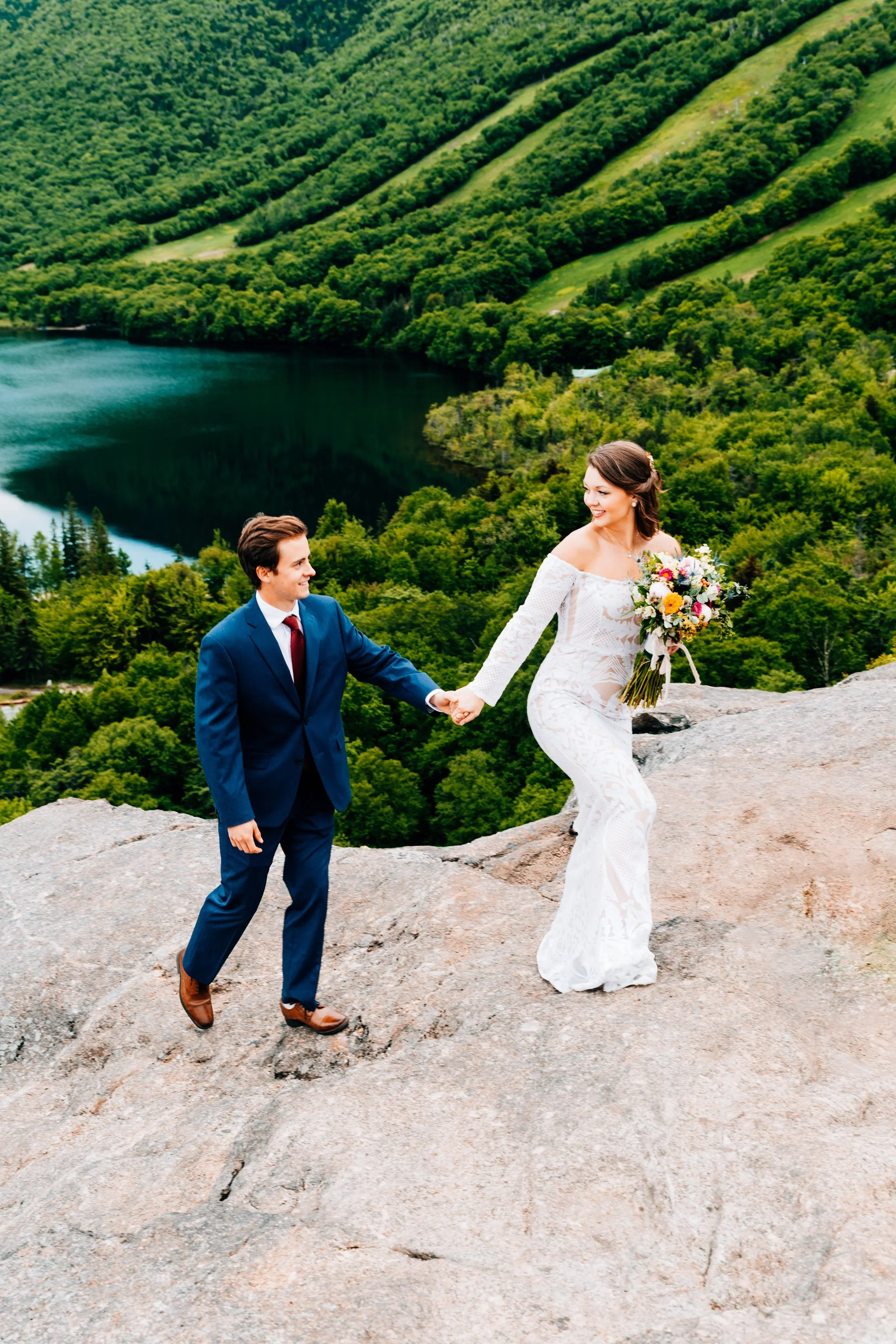 Artist's Bluff Franconia Notch Elopement