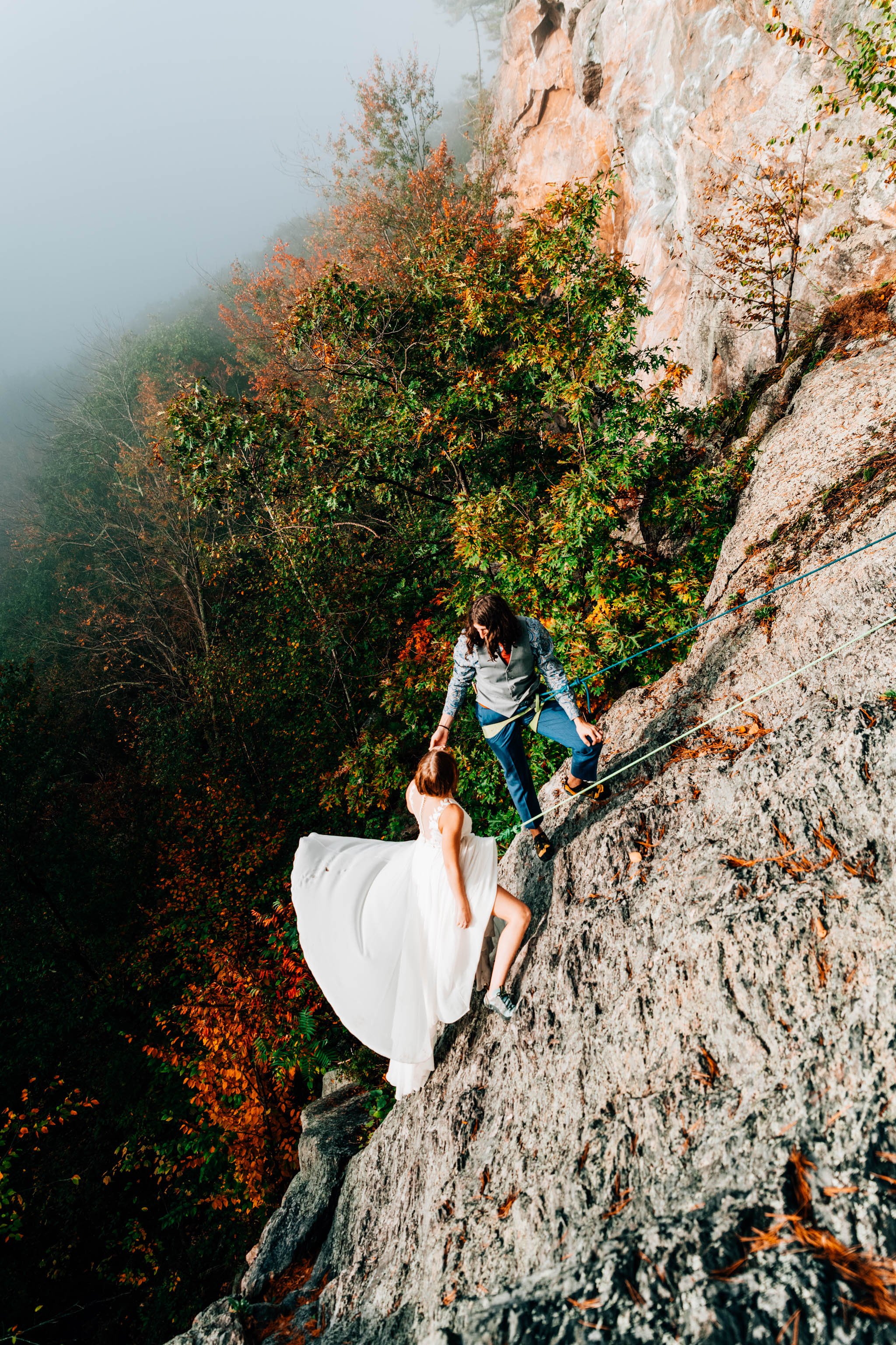 Rumney, NH Rock Climbing Elopement
