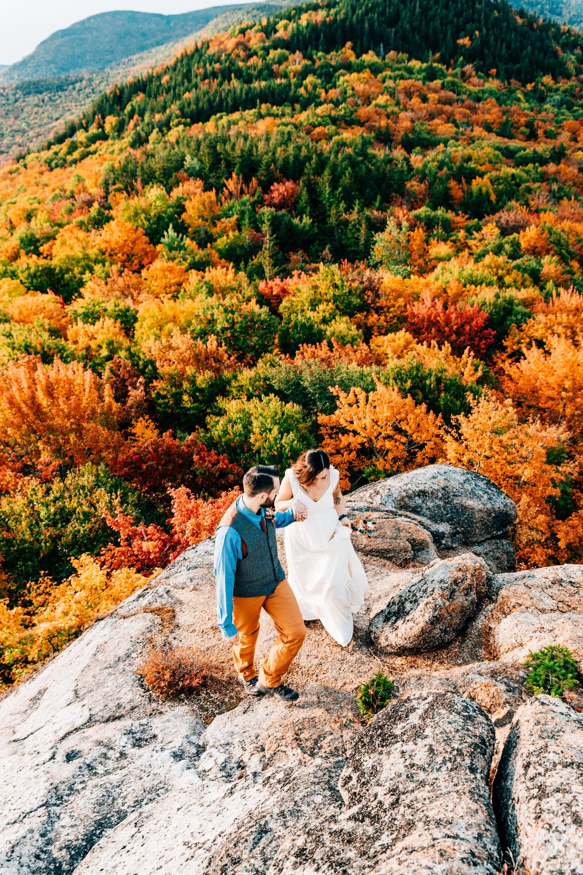 White Mountains, NH Fall Foliage Wedding