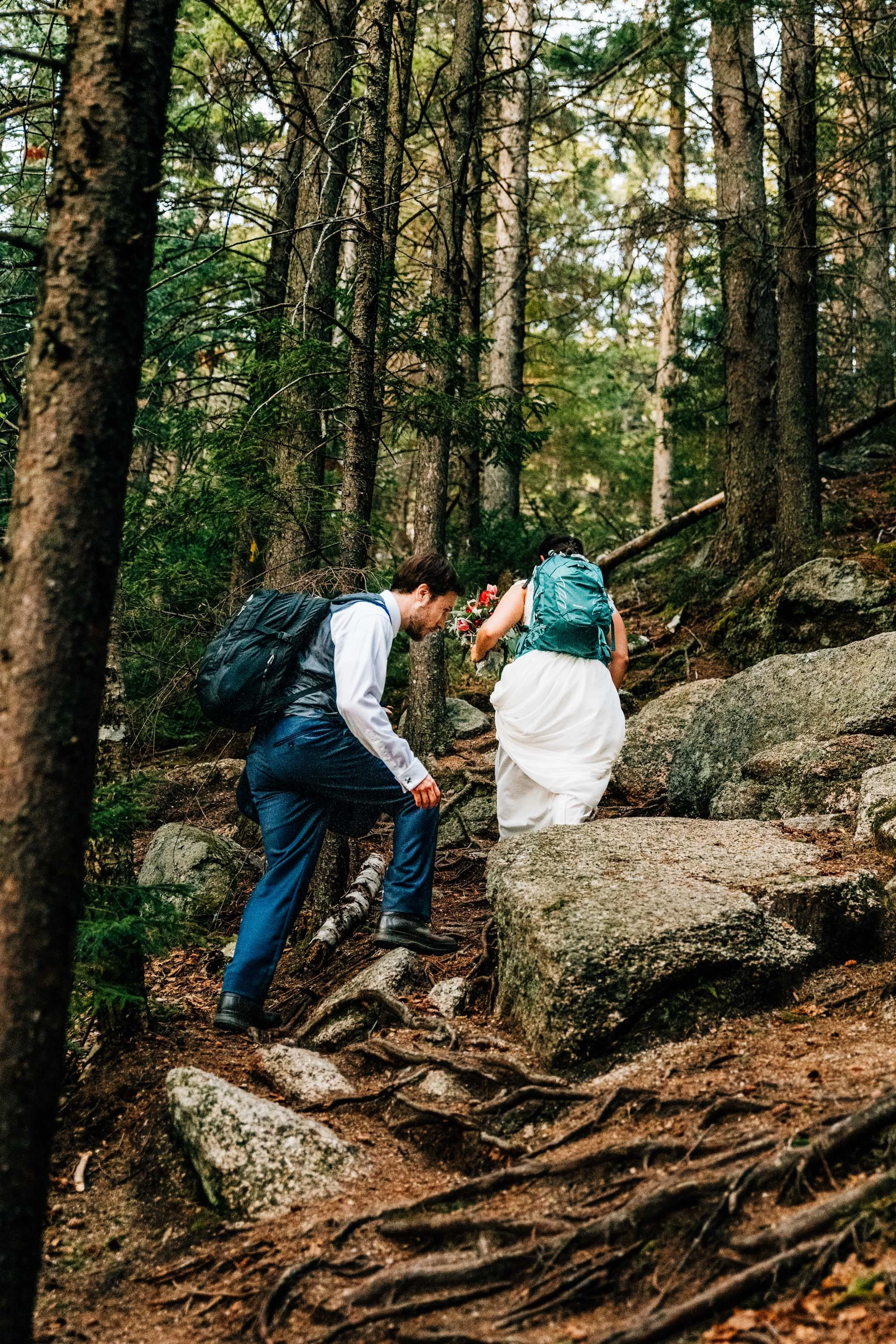 White Mountains NH Hiking Elopement