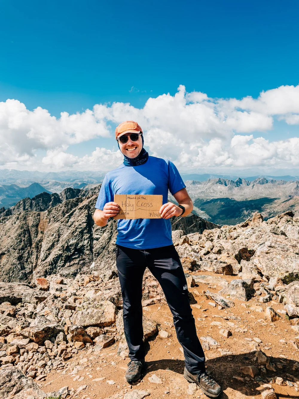 Me with a summit sign