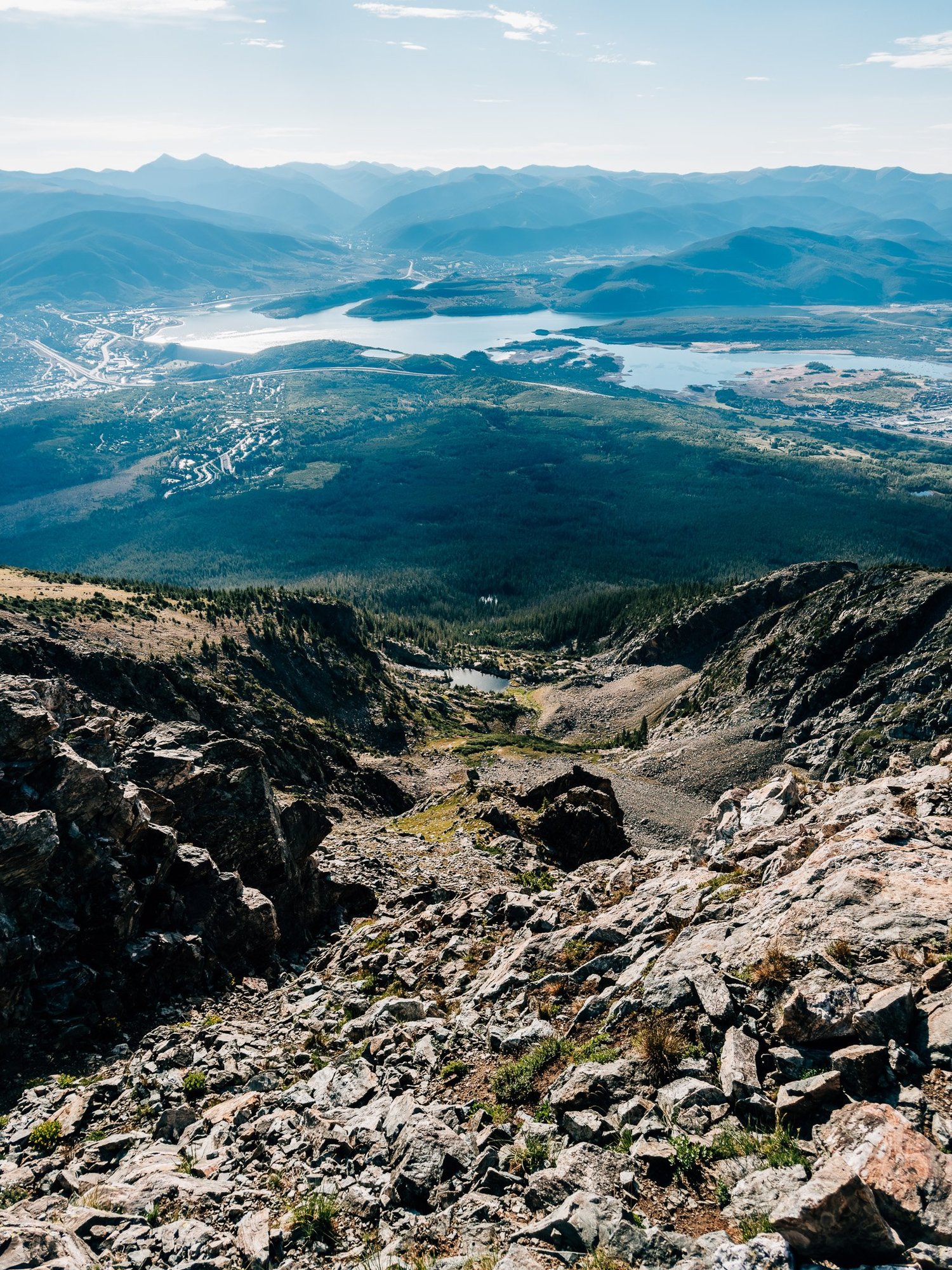 Looking down the eastern face of Mount Buffalo