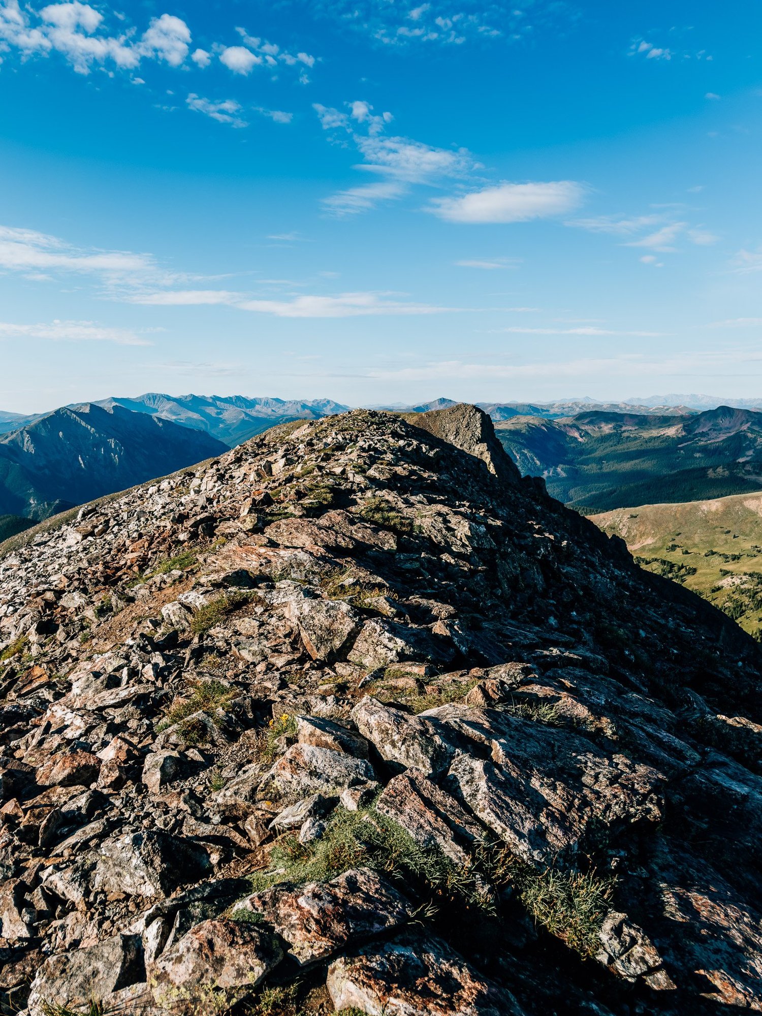 North Buffalo summit, a more mellow ridgeline than South Buffalo