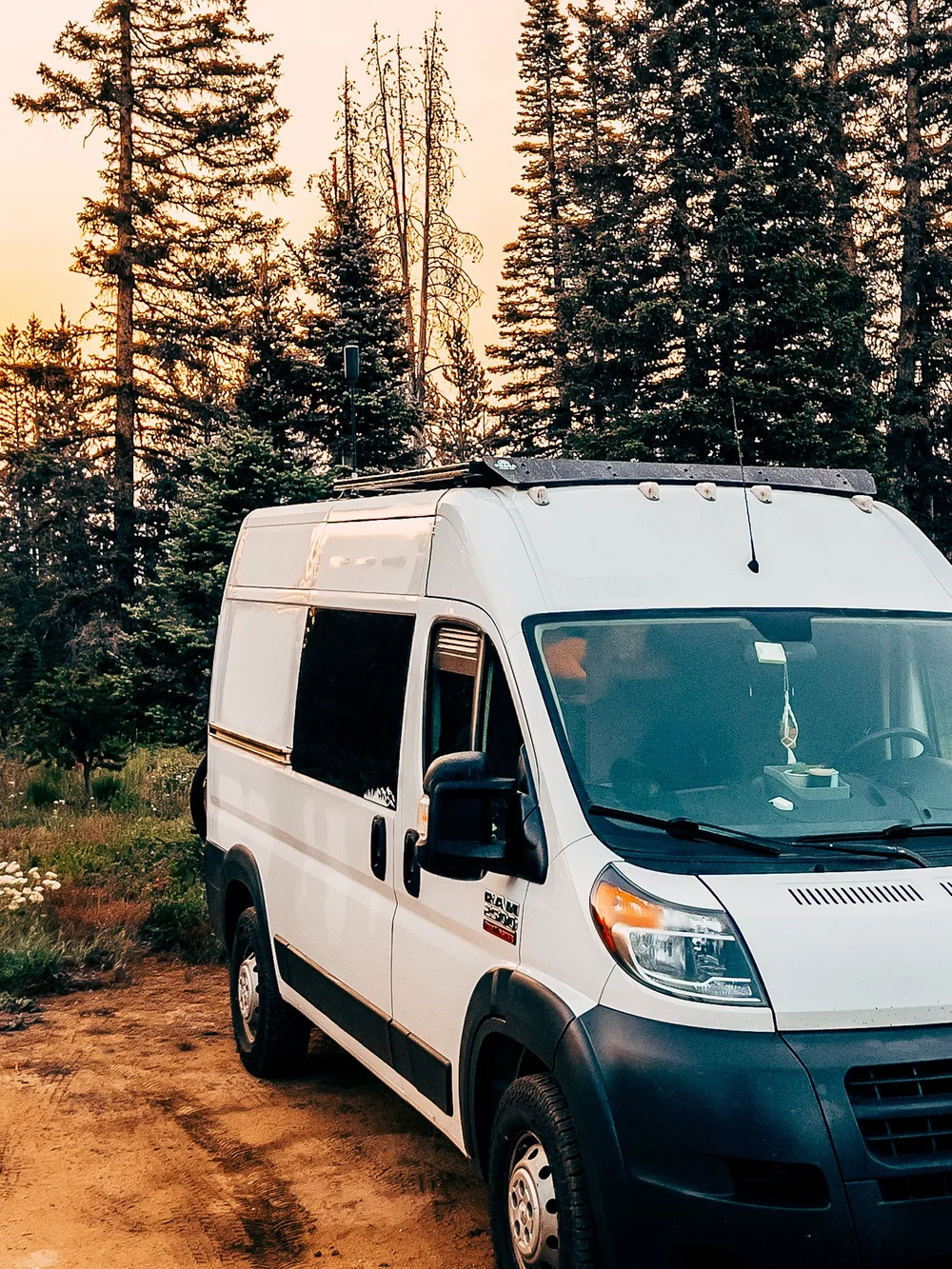 VANNCAMP front window vents installed on Ram ProMaster