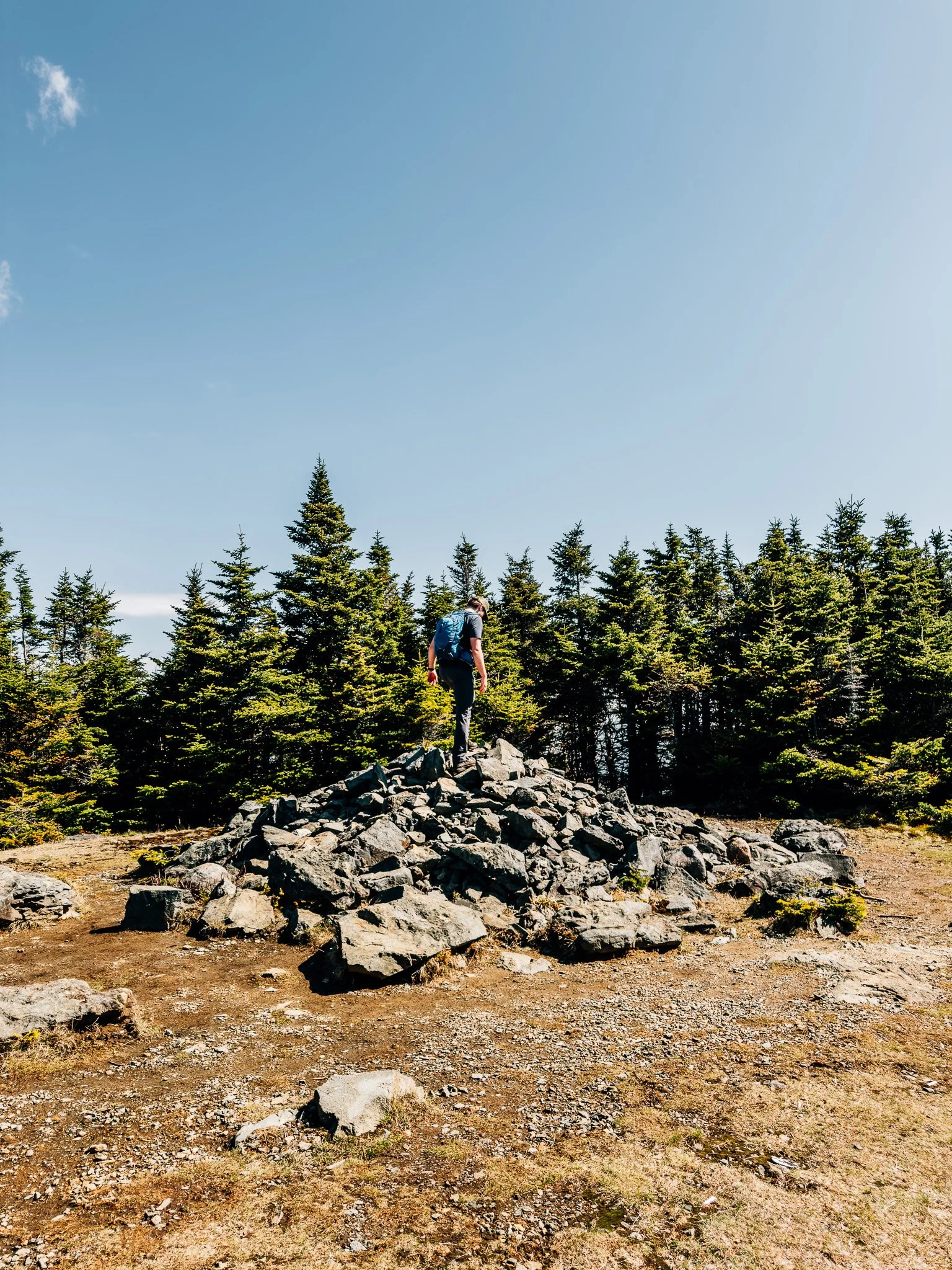 Summit cairn at Mount Hale, White Mountains