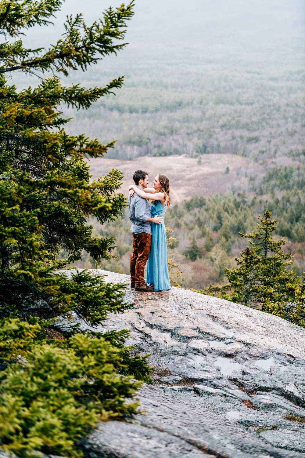 White Mountains New Hampshire engagement session photography