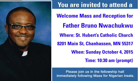 Welcome Mass for Fr. Bruno