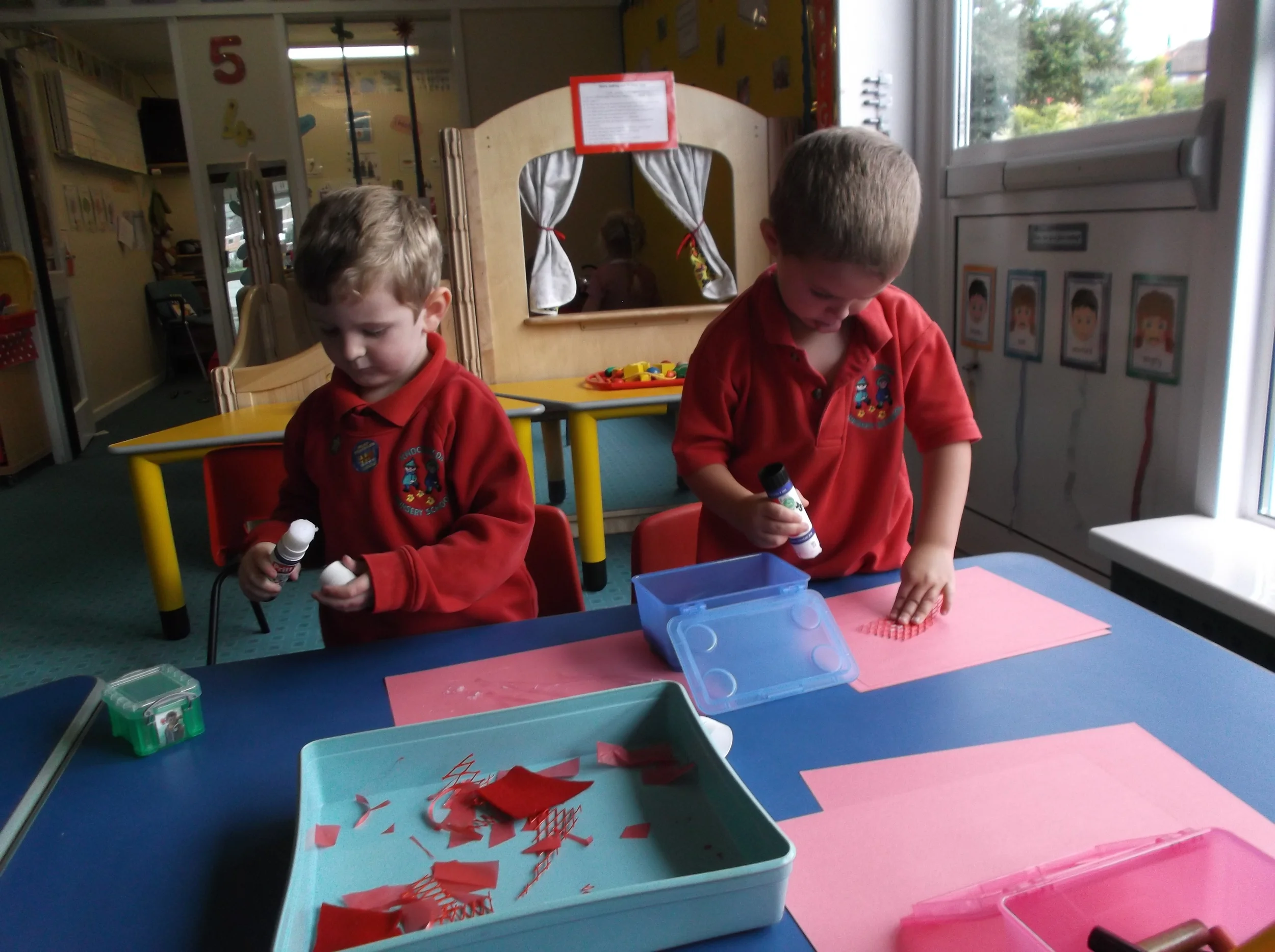 Creativity in the workshop area.